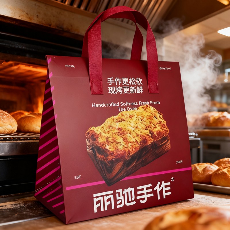 BOPP স্তরিত পিপি নন-ওভেন ইনসুলেটেড টেকঅ্যাওয়ে টোট ব্যাগ