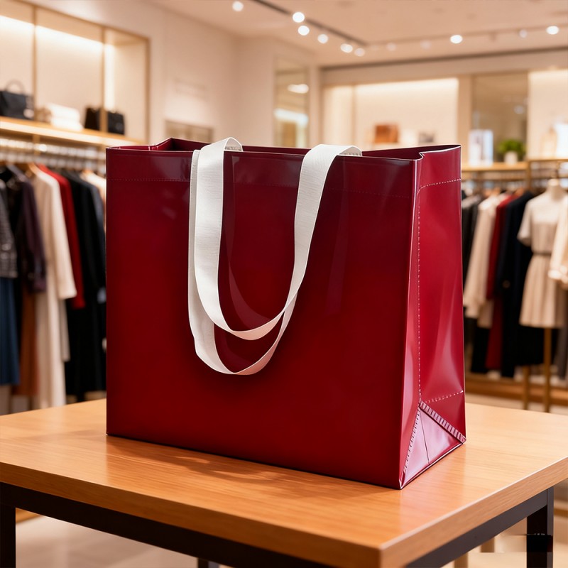 পিপি লেমিনেটেড ক্রাফট পেপার টেকওয়ে ব্যাগ