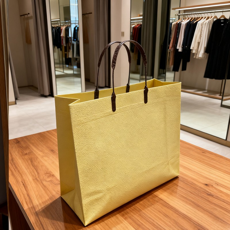 সলিড কালার ম্যাট লাইটওয়েট শপিং টোট ব্যাগ