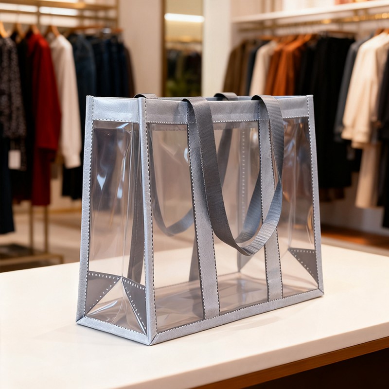 তিন স্তরের লেমিনেটেড গিফট টোট ব্যাগ